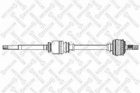 158 1765-SX STELLOX Полуось